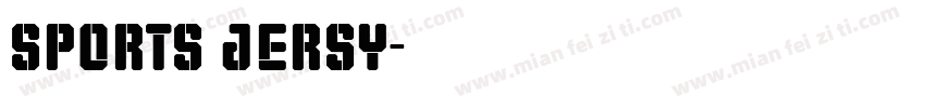 sports jersy字体转换